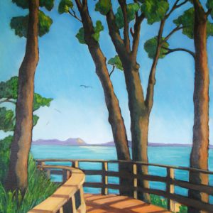 Glimpse of Golden Cap from Lyme Regis