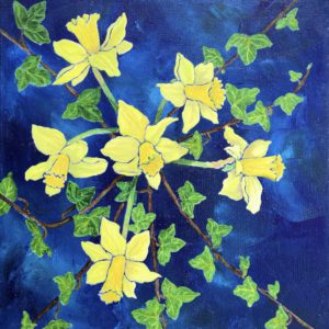 Daffodils and Ivy