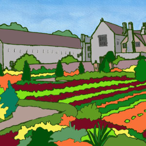 Forde Abbey Kitchen Garden in Autumn