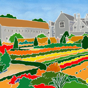 Forde Abbey Kitchen Garden in Summer