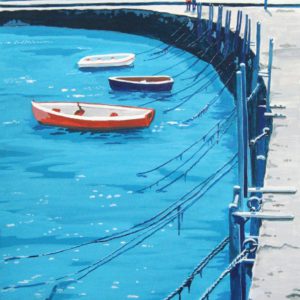Mooring at the Cobb, Lyme Regis