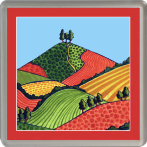 Sky Blue Colmer's Hill with red border