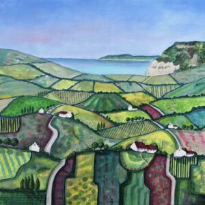 Textured Dorset Fields to Golden Cap