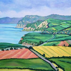 View along the Jurassic Coast