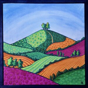 Square Colmer's Hill Magenta and Orange