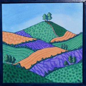 Square Colmer's Hill Orange and Purple