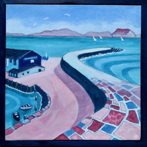 Square Sailing by the Cobb, Lyme Regis