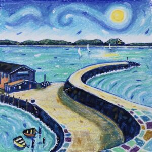 Sunlit Morning at the Cobb, Lyme Regis